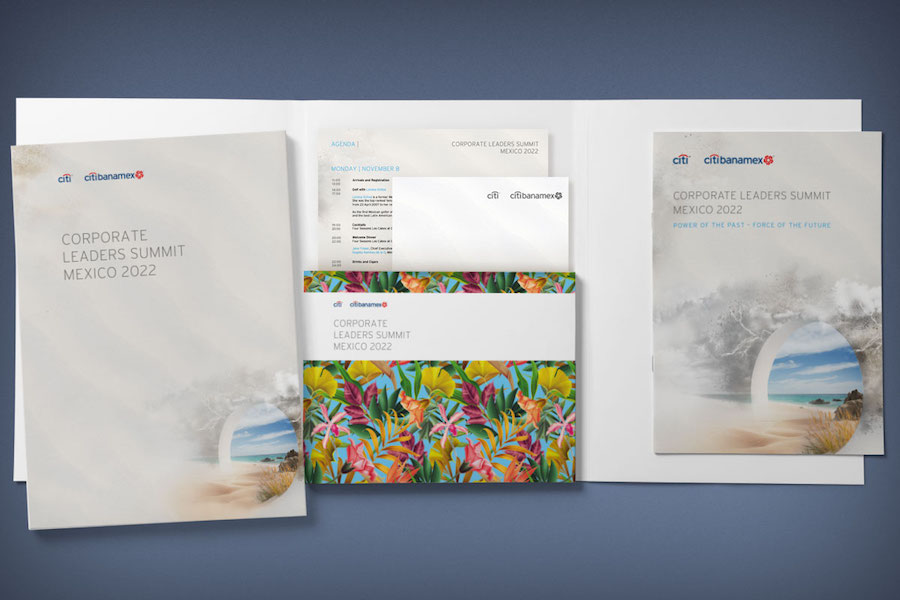 Folder para evento de CitiBanamex Corporate Leaders Summit 2022